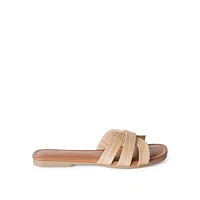 Sandales à brides en raphia Time and Tru pour femmes Pointures 6-10