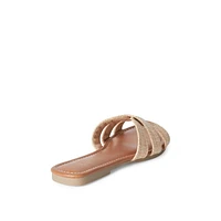 Sandales à brides en raphia Time and Tru pour femmes Pointures 6-10