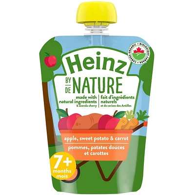 Heinz by Nature Organic Baby Food - Apple, Sweet Potato & Carrot Purée