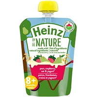 Heinz by Nature Organic Baby Food - Pear, Raspberry, Oat & Yogurt Purée