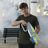 Nerf Hyper Siege-50 Pump-Action Blaster -- Includes 40 Nerf Hyper Rounds, Up To 110 FPS Velocity, Easy Reload, Holds Up To 50 Rounds