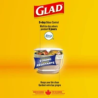 Glad Certified Compostable Bags - Small 10 Litres -, Lemon scent, 44 Compost Bags