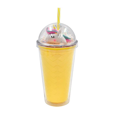 Mainstays Doublewall Straw Tumbler Yellow