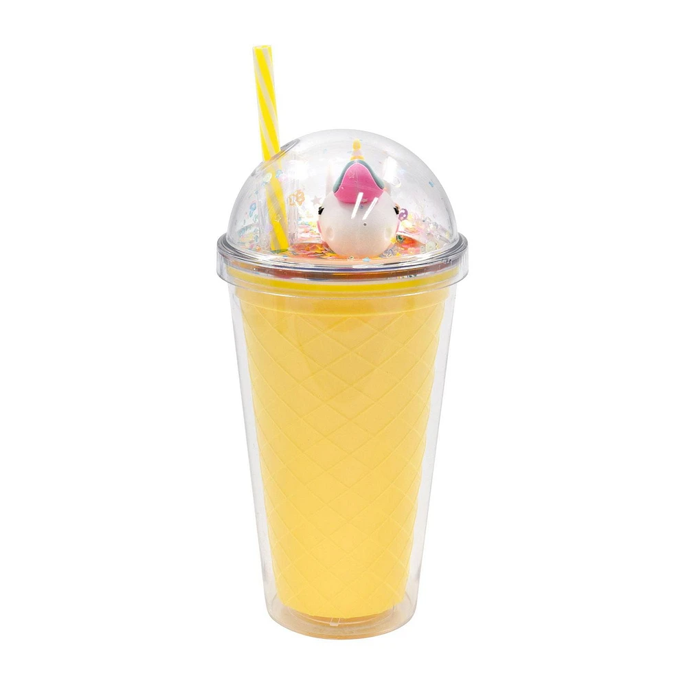 Mainstays Doublewall Straw Tumbler Yellow