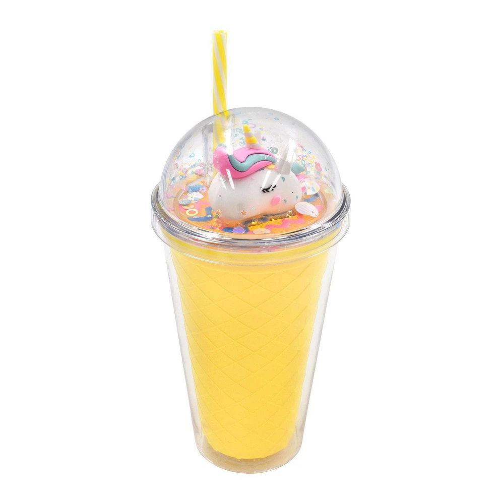 Mainstays Doublewall Straw Tumbler Yellow