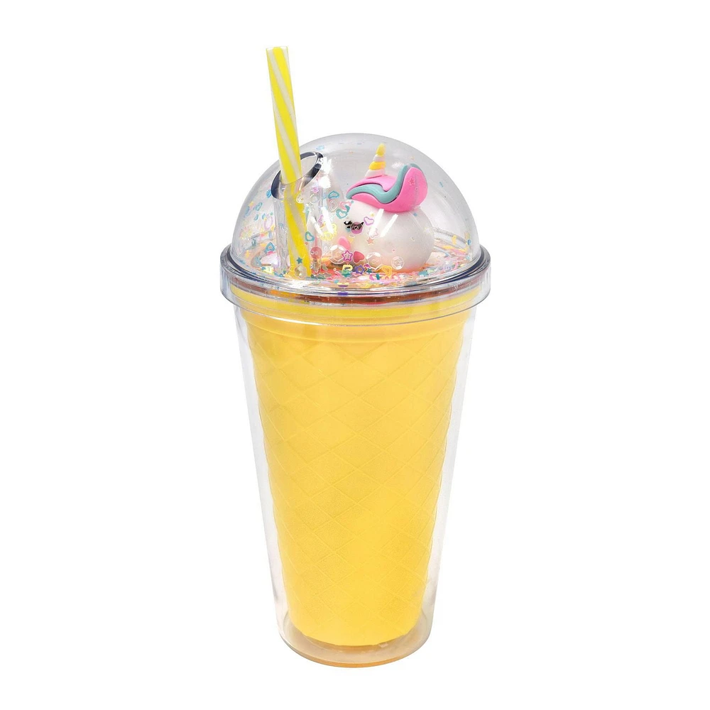 Mainstays Doublewall Straw Tumbler Yellow