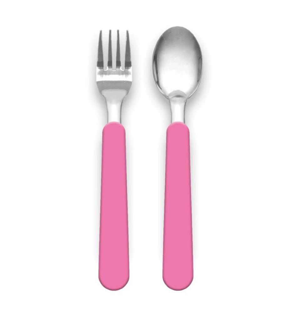 Mainstays Kids Flatware - Pink, Kids Flatware Set