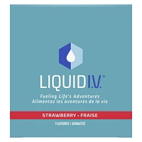 Liquid I.V. Strawberry Hydration Multiplier Electrolyte Drink Mix, 16g Mix/10 units