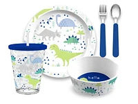 Mainstays Kids Round Plate - Dino, 8.2 in Salad Plate