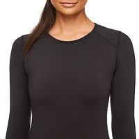 Athletic Works Women's Mid-Weight Thermal Crew Neckline Tee