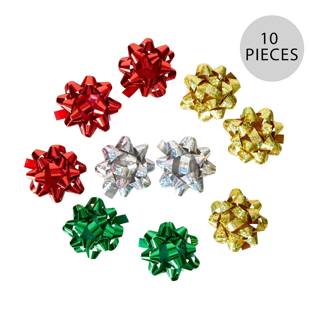 Holiday Time 10 Count Traditional Tiny Bows, 10 Count Tiny Bows