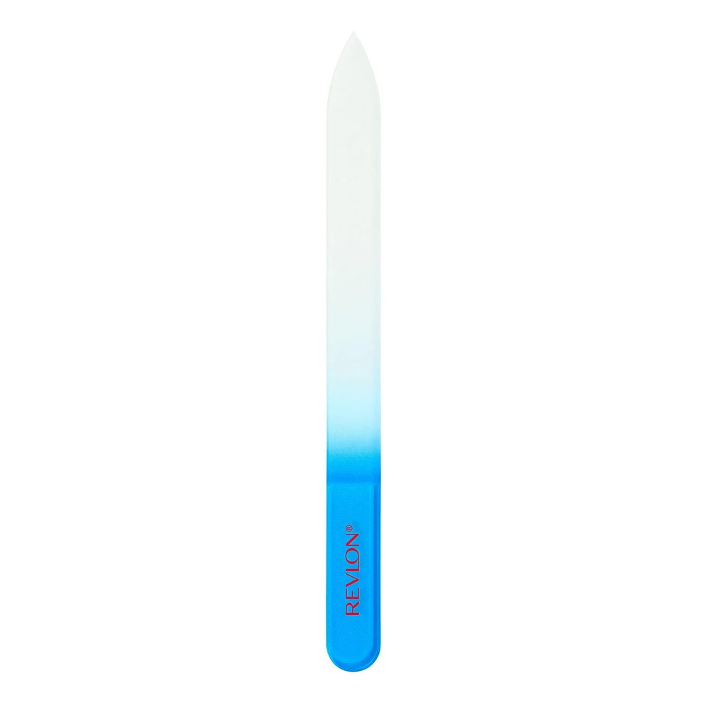 Revlon Bacterial Shield Glass Nail File, 2-in-1 nail file that expertly shapes and smooths.