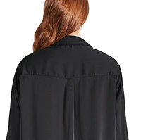 George Women's Oversized Satin Shirt, Sizes XS-XXL