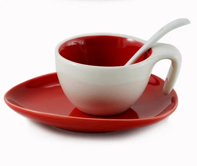 Espresso Cup and Saucer with Spoon