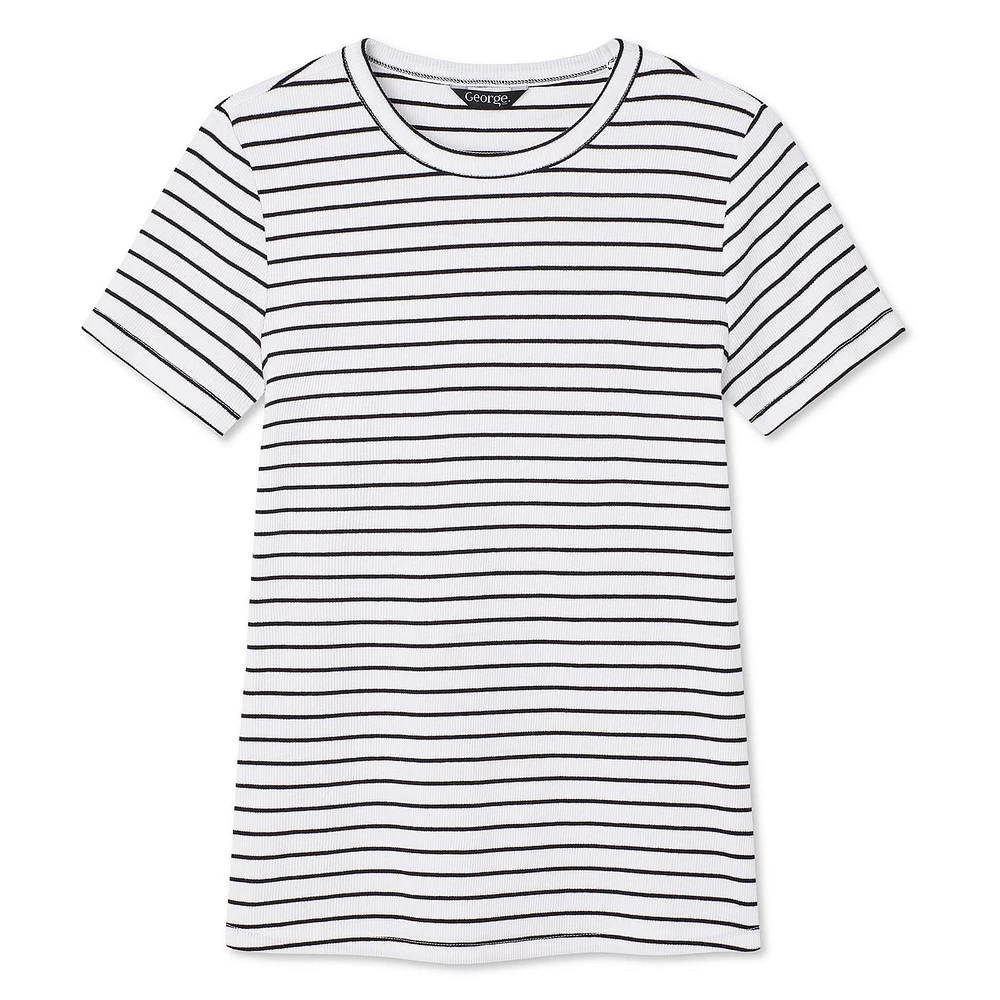 George Women's Short Sleeve Rib Tee