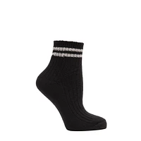 George Women's 1 Pack Varsity Quarter Crew Sock