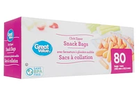 Great Value Snack Bags, 80 Bags