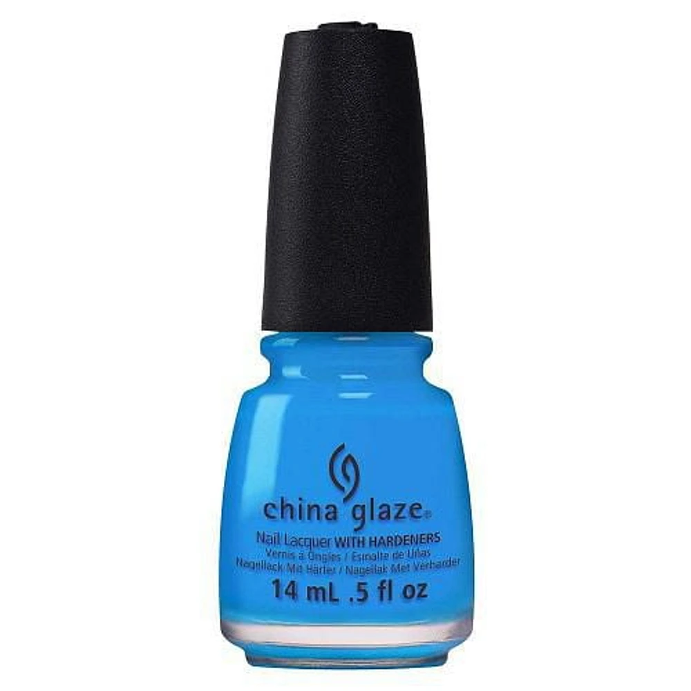 China Glaze Nail Lacquer - DJ Blue my Mind - 0.5 FL OZ, Nail Lacquer