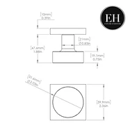 Explore Hardware Bali Model Solid Metal Single Dummy Door Knob