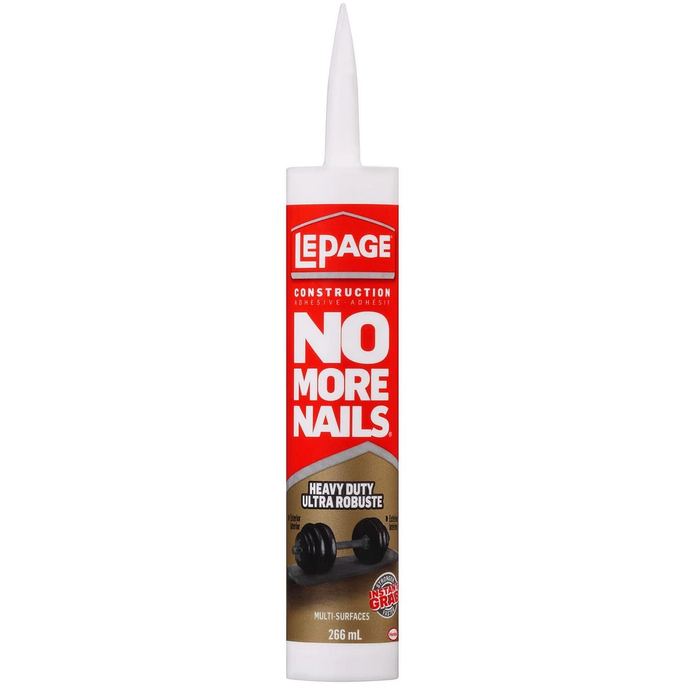 LePage No More Nails Heavy Duty Construction Adhesive, LePage No More Nails Heavy Duty