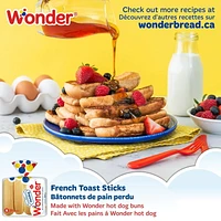 Wonder White Hotdog Buns, 384 g