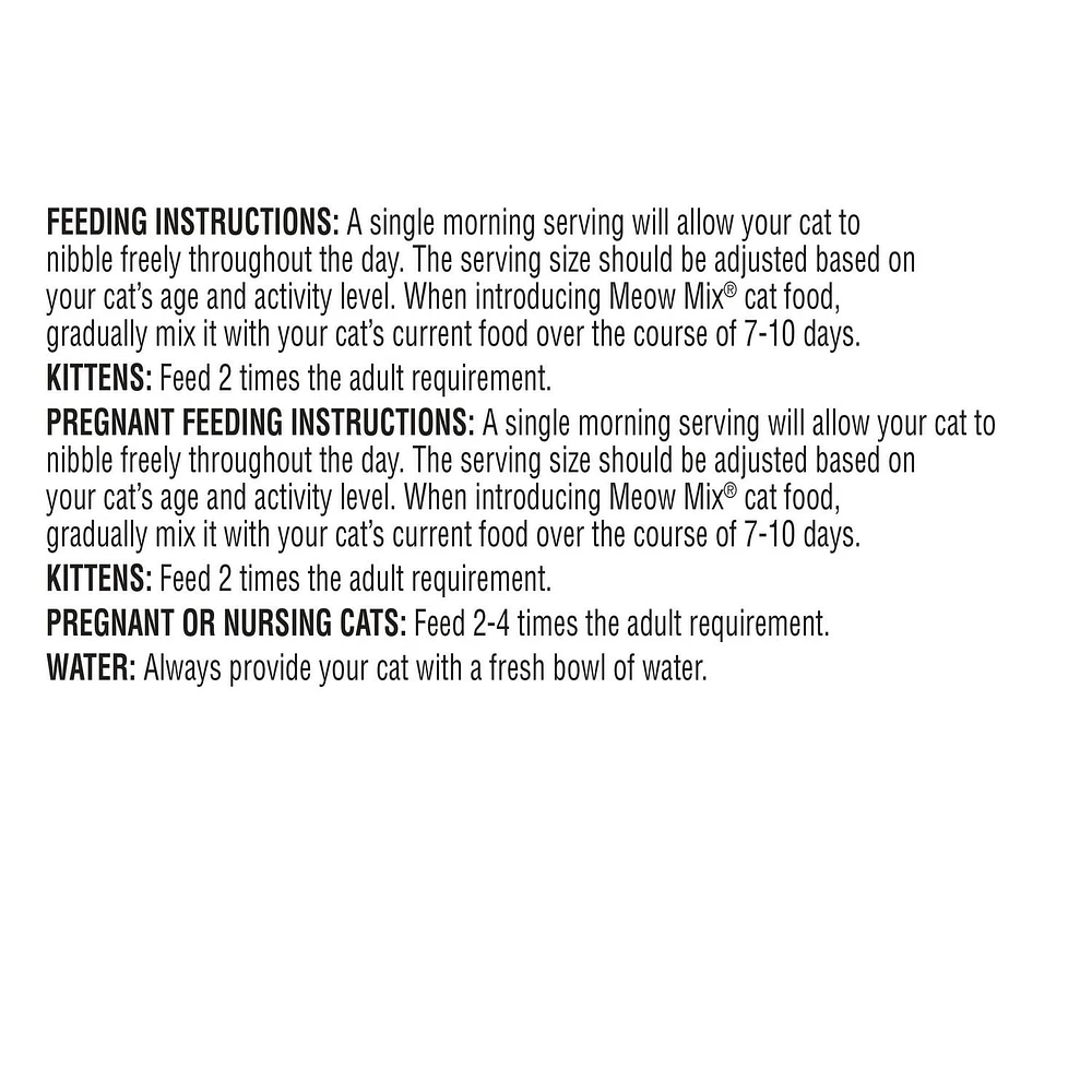 Meow Mix Nourriture pour Chats Choix Original 1.42 kg NB-24M