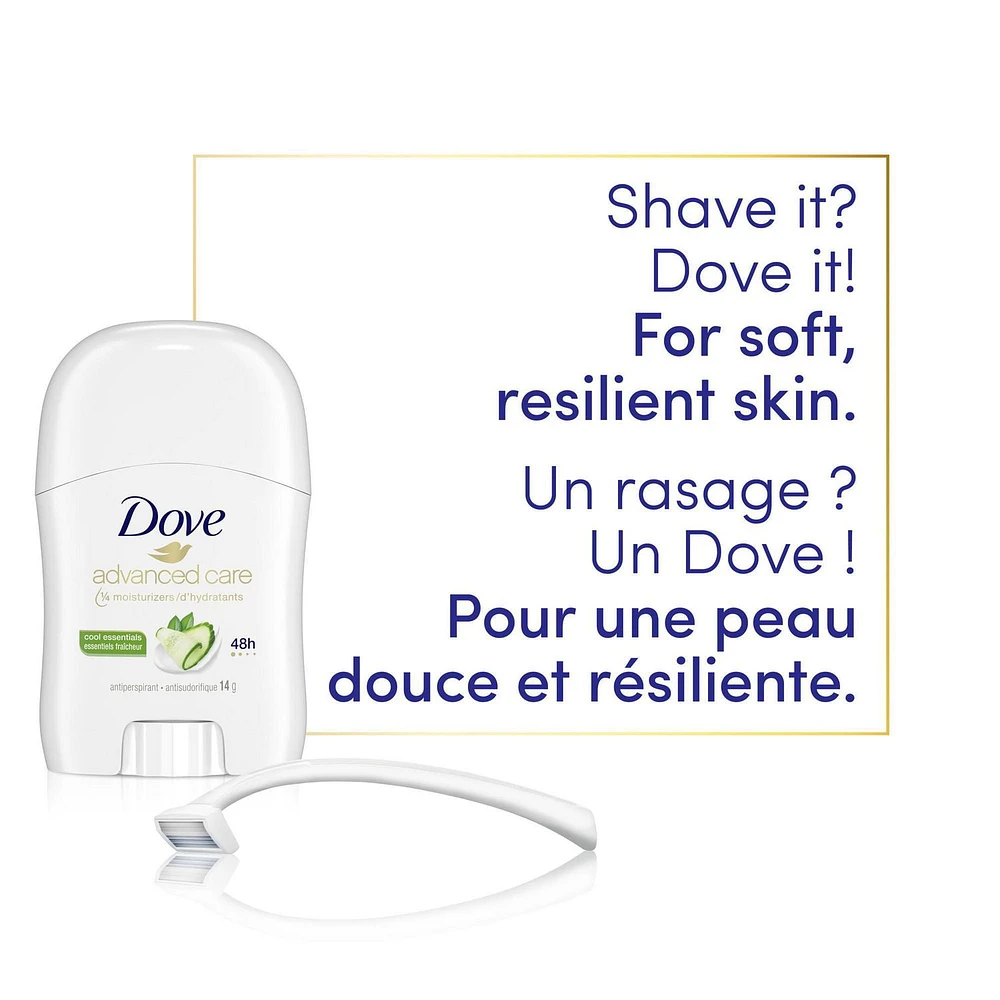 Antisudorifique Dove Soin Avancé Essentiels Fraîcheur 14 g Antisudorifique