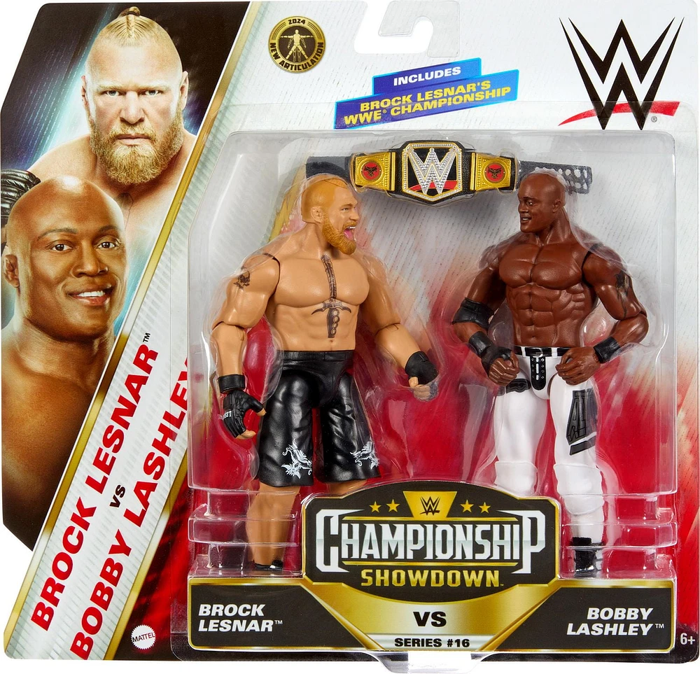 WWE Championship Showdown Brock Lesnar vs Bobby Lashley Figures 2-Pack