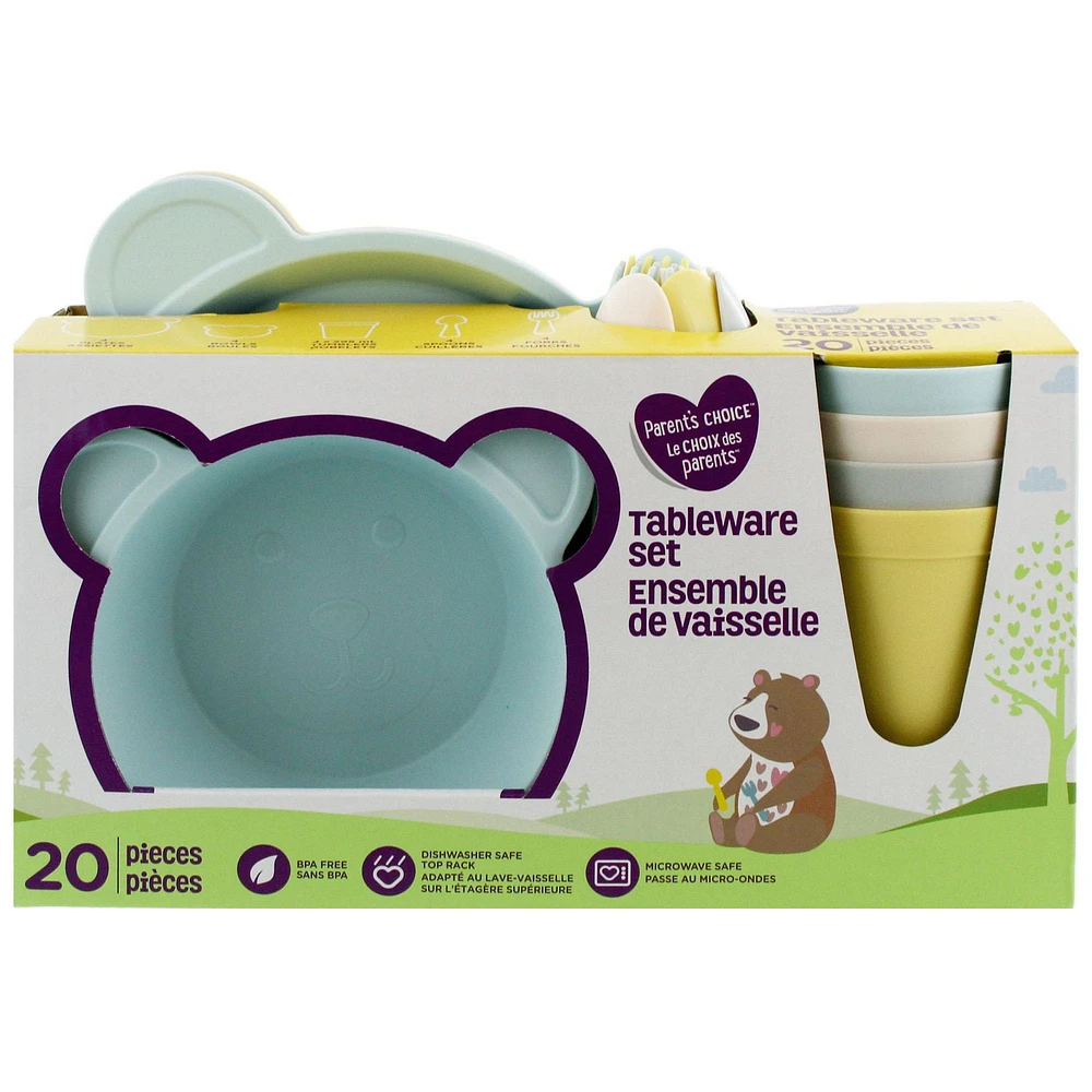 Parent’s Choice Tableware Set, 20 pieces