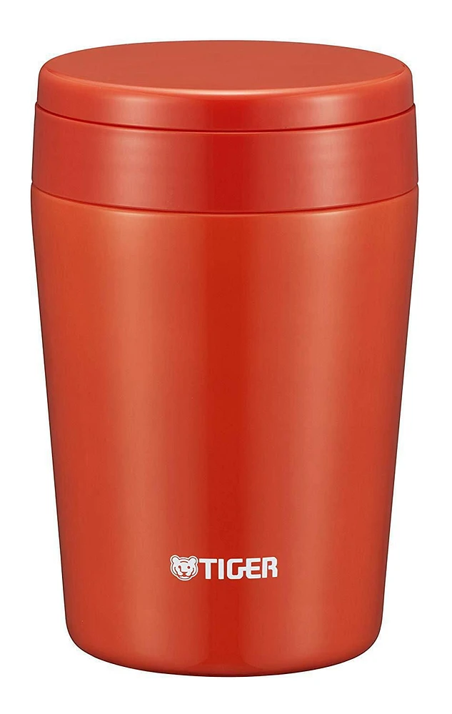 Tiger MCL-B038RC Vacuum Insulated Stainless Steel Food Jar 0.38L, Chili Red