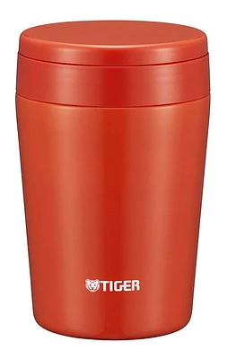 Tiger MCL-B038RC Vacuum Insulated Stainless Steel Food Jar 0.38L, Chili Red