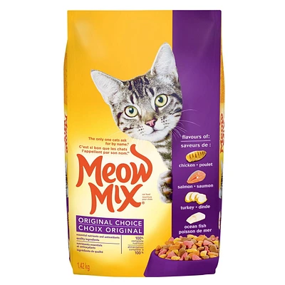 Meow Mix Cat Food Original Choice 7.25 kg, Meow Mix 7.25KG