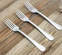 Mainstays 3-Piece Fleetline Salad Fork Stainless Steel Silver, MS Fleetline Salad Forks