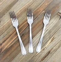 Mainstays 3-Piece Fleetline Salad Fork Stainless Steel Silver, MS Fleetline Salad Forks