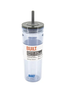 Built NY Torrent 24oz Acrylic Straw Seal Tumbler Blue, 24oz Tumbler