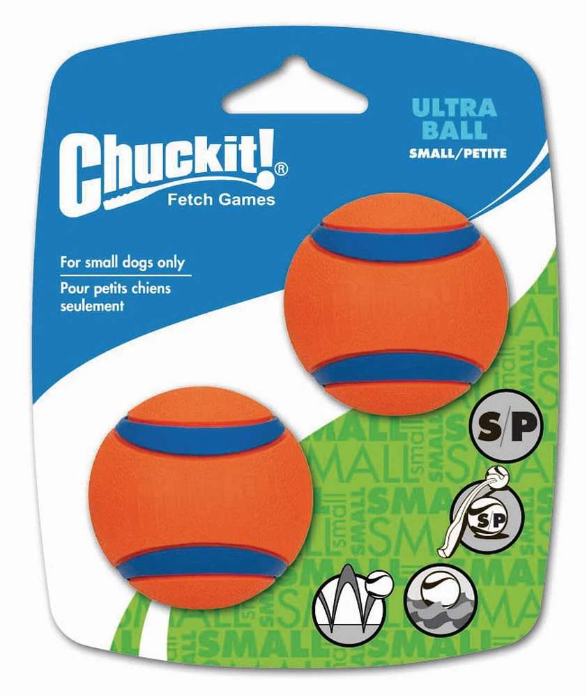 Chuckit! Ultra Balle (jouet pour chien petites; paquet de 2)