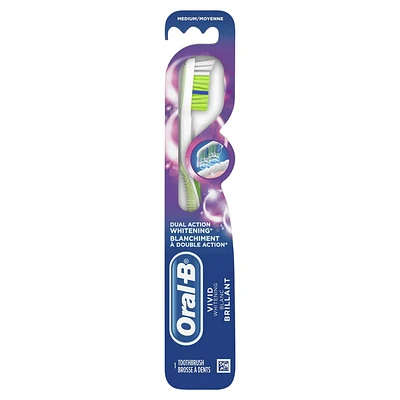 Brosse à dents Oral-B Blanc brillant, moyenne 1 Brosse à dents
