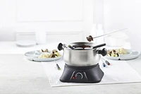 Trudeau Maison Nuevo 3-in-1 Electric Fondue Set, 64 Oz capacity with 8 forks