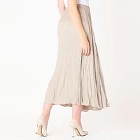 DV Pleated midi skirt with elastic waist