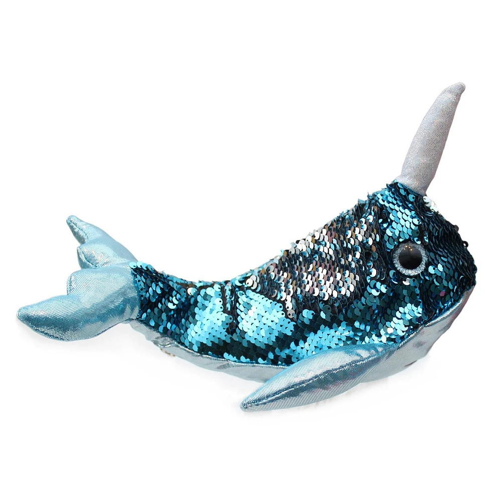 Pen+Gear Soft, High Quality 3D Sequin Narwhal Pencil Pouch