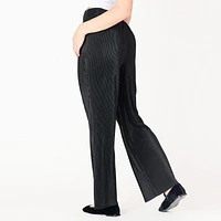 DV Pleated wide leg pant with elastic waist,