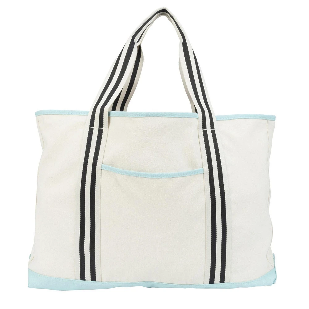 Time And Tru Soft Construction Beach Bag Tote