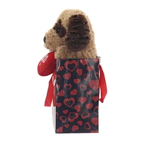 Way To Celebrate Brown Puppy Bag Pal Plush