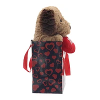 Way To Celebrate Brown Puppy Bag Pal Plush