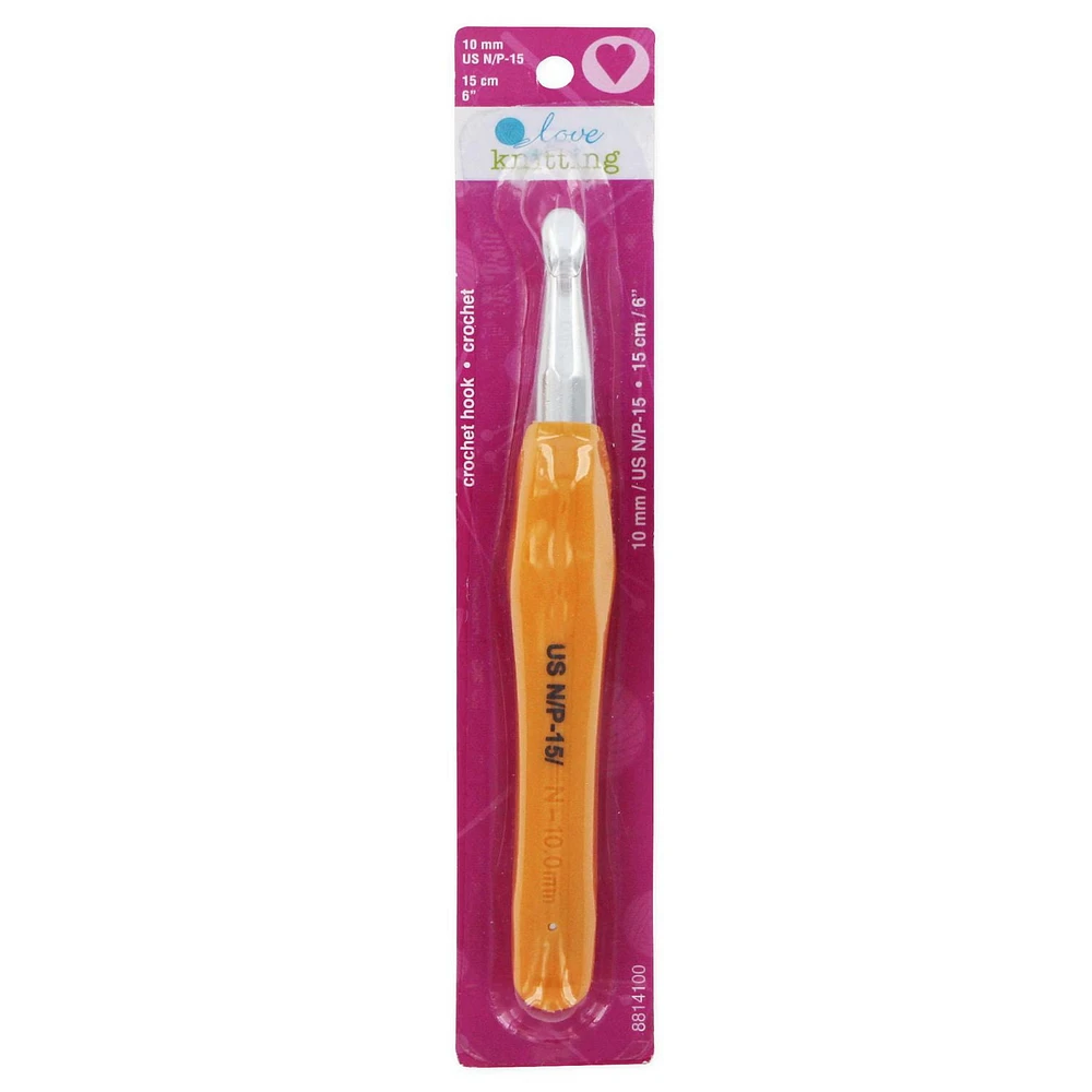 Love Knitting Soft Handle Crochet Hook - 10.0mm, 10mm