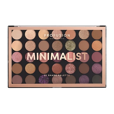 PROFUSION COSMETICS | Palette Minimaliste de 35 Nuances Palette de Fards à Paupières 35 Teintes Avec Nuances Estompables en Multi-Finis