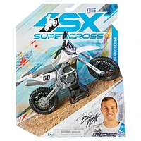 Supercross, Authentic Benny Bloss 1:10 Scale Collector Die-Cast Motorcycle Replica with Display Stand