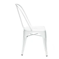 Heavenly Collection White Metal Dining Chair