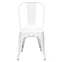 Heavenly Collection White Metal Dining Chair