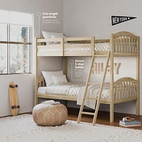 Storkcraft Long Horn Solid Hardwood Twin Bunk Bed